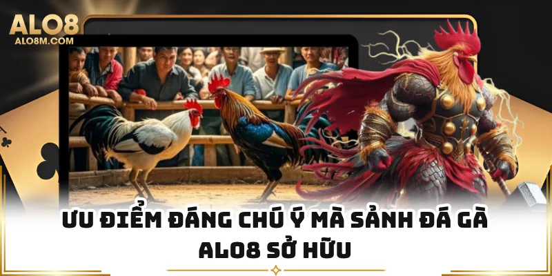 Ưu điểm đáng chú ý mà sảnh đá gà Alo8 sở hữu